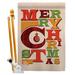 Ornament Collection 2-Sided Polyester 40 x 28 in. Flag Set in Green/Red | 40 H x 28 W in | Wayfair OC-XM-HS-191050-IP-BO-D-US17-OC