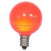 Vickerman Light Bulb, Ceramic in Red | 2.5 H x 1.6 W x 1.6 D in | Wayfair XLEDCG43-25