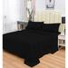 Latitude Run® Briette 1800 Thread Count Rayon from Bamboo Sheet Set Rayon from Bamboo/Rayon in Black | Twin XL | Wayfair