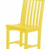 Wildridge Classic Side Outdoor Chair in Yellow | 37 H x 18 W x 22 D in | Wayfair LCC-253-YELLOW