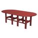 Wildridge Classic 44"x84" Dining Table Plastic in Red | 30 H x 84 W x 44 D in | Outdoor Dining | Wayfair LCC-291-CARDINAL RED