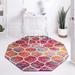 Red 94 x 0.5 in Indoor Area Rug - Winston Porter Rivanna Geometric Area Rug Polypropylene | 94 W x 0.5 D in | Wayfair