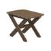 Wildridge Classic Rectangular Outdoor Side Table Plastic in Brown | 17 H x 21 W x 16 D in | Wayfair LCC-228-Tudor Brown