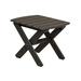 Wildridge Classic Rectangular Outdoor Side Table Plastic in Black | 17 H x 21 W x 16 D in | Wayfair LCC-228-Black