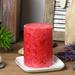 Symple Stuff SLD Apple Crisp Scented Pillar Candle Paraffin in Red | 4 H x 3 W x 3 D in | Wayfair A1D768C902724FD0880B640507A1DAEE