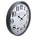 Red Barrel Studio® Oversized 23.5" Wall Clock Glass/Metal in Brown/Gray | 23.5 H x 23.5 W x 1 D in | Wayfair 667809348D094059B950F2FC32282C14