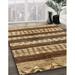 Brown/White 60 x 24 x 0.35 in Area Rug - Dakota Fields Haraway Abstract Brown/Beige Area Rug Polyester/Wool | 60 H x 24 W x 0.35 D in | Wayfair