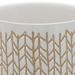 Foundry Select Chevron Ceramic Pot Planter Wood/Ceramic in Brown | 9 H x 8 W x 8 D in | Wayfair C5D42904283349D4BB3531673BDAD67E