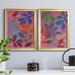 Red Barrel Studio® Vivid Stems I Premium Framed Print - Ready To Hang Canvas, Bamboo in Black/Blue/Green | 24.5 H x 18.5 W x 1.25 D in | Wayfair
