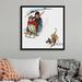 Red Barrel Studio® Norman Rockwell Young Love: Sledding Canvas Wall Art Canvas in Brown | 38 H x 38 W x 1.75 D in | Wayfair