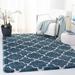 Blue/Gray 120 x 2 in Area Rug - House of Hampton® Darrold Geometric Slate Blue Area Rug Polypropylene | 120 W x 2 D in | Wayfair