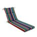 Breakwater Bay Harlowe Stripe Indoor/Outdoor Chaise Lounge Cushion Polyester in Blue/Gray/Green | 3 H x 21 W x 44 D in | Wayfair