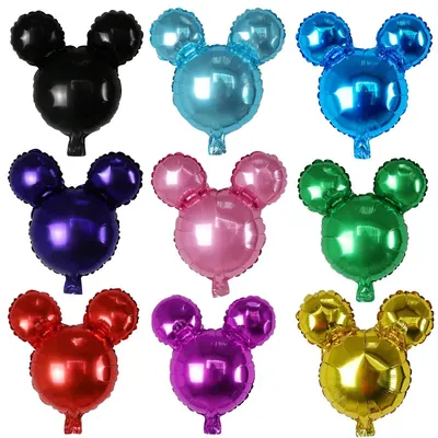 Mini ballons Minnie Mouse en feuille d'aluminium fournitures de décoration pour fête préChristophe