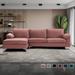 Modern New Sectional Sofa Velvet - Left Hand Facing Sofa 6-Color