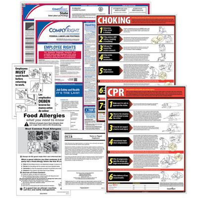 ComplyRight Federal, State, and Restaurant 1 Year Labor Law Poster Service - California U1200CRESTCA