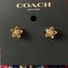 Coach Jewelry | Nwt Coach Wildflower Earrings With Crystal C4270 | Color: Gold | Size: Os