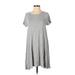 Old Navy Casual Dress - A-Line: Gray Print Dresses - Women's Size Small