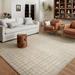 White 66 x 42 x 0.38 in Area Rug - Chris Loves Julia x Loloi Polly Checkered Antique/Mist Area Rug /Jute & Sisal | 66 H x 42 W x 0.38 D in | Wayfair