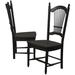 Alcott Hill® Liudger Slat Back Side Chair Wood in Black | 43 H x 18 W in | Wayfair 014837753C0E44998CBAF611E737D844