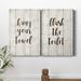 Trinx Hang Your Towel - 2 Piece Wrapped Canvas Textual Art Set Canvas, Solid Wood in White | 27 H x 36 W x 1 D in | Wayfair