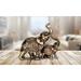 Bungalow Rose Thai Elephant & Baby w/ Trunk up Figurine Resin in Yellow | 5 H x 6 W x 4 D in | Wayfair 901F1EA0DCF04F2E90F9A05A26843008