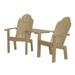 Wildridge Classic Deck Chair Tete-A-Tete Plastic/Resin in Brown | Wayfair LCC-229-Weathered Wood