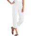 Plus Size Women's 7-Day Knit Capri by Woman Within in White (Size 3X) Pants