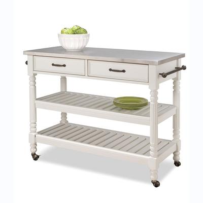 The Savannah Kitchen Cart by Homestyles in White