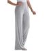 Plus Size Women's Everyday Stretch Knit Wide Leg Pant by Jessica London in Heather Grey (Size 14/16) Soft Lightweight Wide-Leg