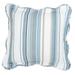 Florence 16" Square Pillow by BrylaneHome in Blue Stripe