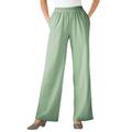 Plus Size Women's 7-Day Knit Wide-Leg Pant by Woman Within in Sage (Size 2X)