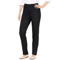 Plus Size Women's Comfort Curve Straight-Leg Jean by Woman Within in Black Denim (Size 18 WP)