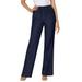 Plus Size Women's Drawstring Denim Wide-Leg Pant by Woman Within in Indigo (Size 26 W) Pants