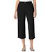 Plus Size Women's 7-Day Denim Capri by Woman Within in Black (Size 40 W) Pants