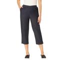 Plus Size Women's Capri Fineline Jean by Woman Within in Indigo (Size 14 WP)