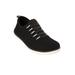 Extra Wide Width Women's CV Sport Ariya Slip On Sneaker by Comfortview in Black (Size 9 1/2 WW)