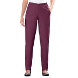 Plus Size Women's Straight Leg Fineline Jean by Woman Within in Deep Claret (Size 40 W)