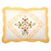 Ava Embroidered Cotton Sham by BrylaneHome in Dandelion Yellow (Size STAND) Pillow