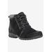 Women's Delaney Bootie by Propet in Black Suede (Size 7 1/2 X(2E))