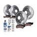 2006-2010 Hummer H3 Front and Rear Brake Pad and Rotor Kit - Detroit Axle