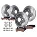 2006-2010 Hummer H3 Front and Rear Brake Pad and Rotor Kit - Detroit Axle