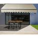 Aleko Motorized Retraction Slope Patio Awning Wood in Brown | 8 H x 236 W x 120 D in | Wayfair ABM20X10IVORY29