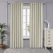 Latitude Run® Maksymilan Room Darkening Curtains Back Tab & Rod Pocket Thermal Insulated Blackout Curtains in White/Brown | 54 H in | Wayfair