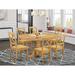 Gracie Oaks Extendable Rubberwood Solid Wood Dining Set Wood in Brown | Wayfair 624B544A73F743D2B174A4A91E85FF2F