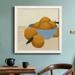 Wexford Home Mandarins II - Picture Frame Wall Art on Canvas Canvas, Wood in Blue/Brown/Indigo | 27.5 H x 27.5 W in | Wayfair BARN03-2716254-S01C