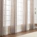 Chanasya Embroidered Swirl Vine Sheer Window Curtain Panel Pair (Set of 2)