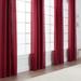 Chanasya Faux Belgian Flax Semi-Sheer Window Kitchen Bedroom Curtain Panel Pair (Set of 2)