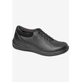 Wide Width Women's Tulip Oxford Flat by Drew in Black Calf (Size 5 1/2 W)