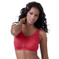 Plus Size Women's Cotton Back-Close Wireless Bra by Comfort Choice in Classic Red (Size 52 B)