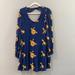 Free People Dresses | Free People Embroidered Tunic | Color: Blue/Gold | Size: Xs